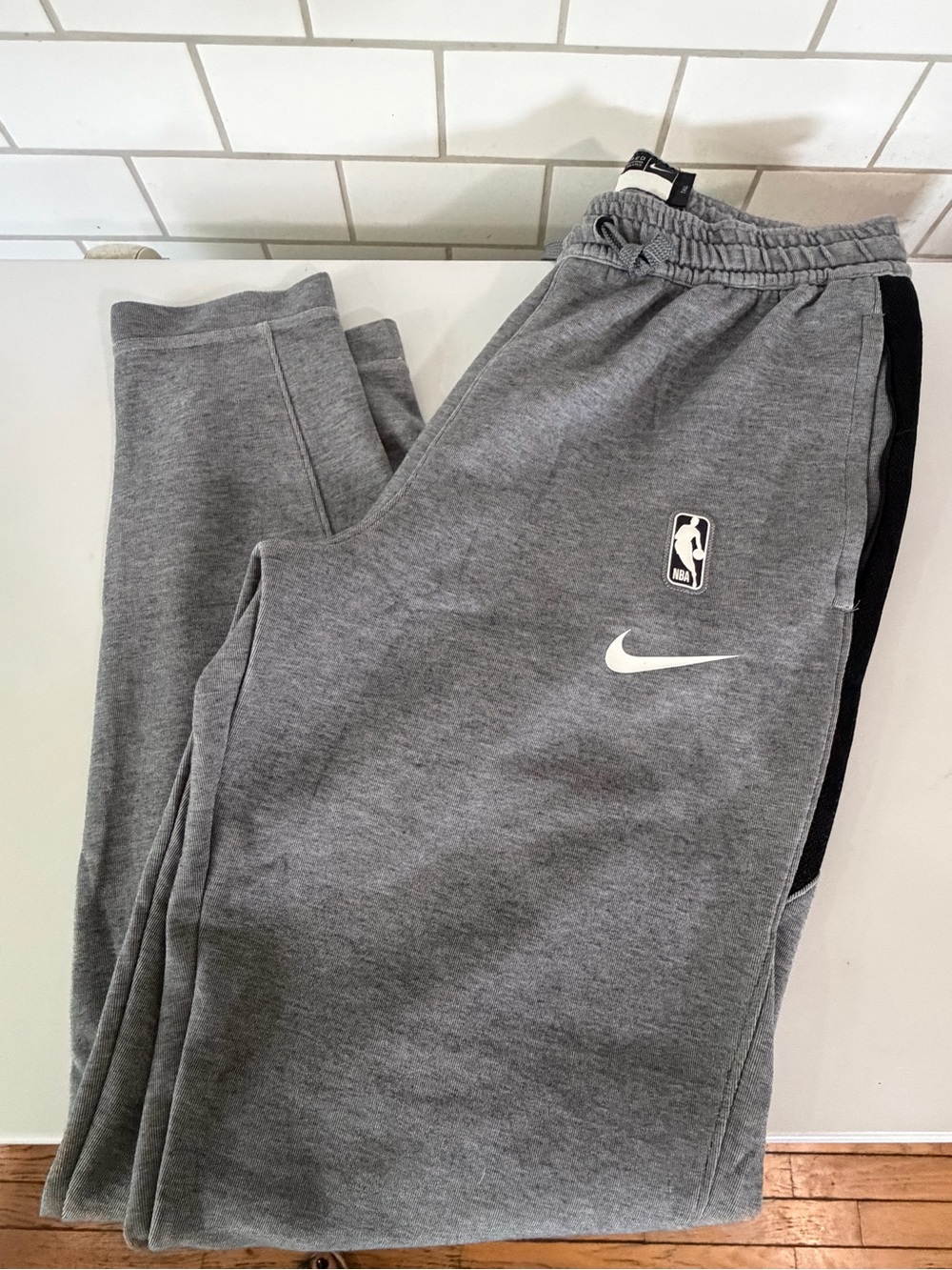 NBA Gray Orlando Magic Sweatpants with White NBA & Swoosh Logos